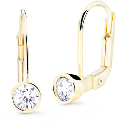 Splendidi orecchini pendenti in oro giallo con diamanti  DZ8017-55-00-X-1