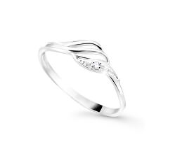 Csodálatos fehér arany gyűrű gyémánttal DZ8023-00-X-2