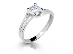 Dokonalý prsten z bílého zlata se zirkonem Z6871-2530-10-X-2