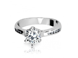 Dokonalý prsten z bílého zlata se zirkony Z6872-1886-10-X-2