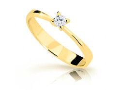 Jemný zásnubný prsteň zo žltého zlata Z6901-1958-10-X-1