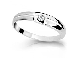 Krásny prsteň z bieleho zlata so zirkónom Z6874-1049-10-X-2