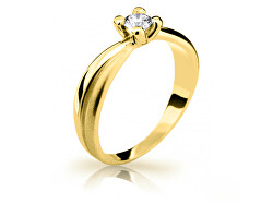 Krásny prsteň zo žltého zlata so zirkónom Z6873-1861-10-X-1