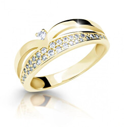 Krásný třpytivý prsten ze zlata se zirkony Z6820-2544-10-X-1