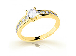 Luxusný prsteň zo žltého zlata so zirkónmi Z6885-2146-10-X-1