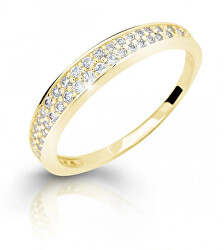 Nadčasový prsten ze žlutého zlata se zirkony Z6810–2649-10-X-1