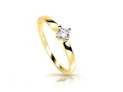 Nádherný prsteň zo žltého zlata so zirkónom Z6898-4041-10-X-1