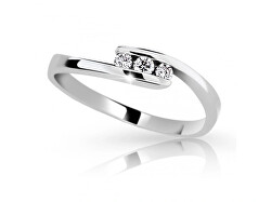 Něžný prsten z bílého zlata se zirkonem Z6869-2072-10-X-2