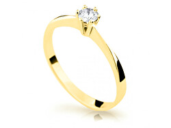 Něžný zásnubní prsten ze žlutého zlata Z6900-1877-10-X-1