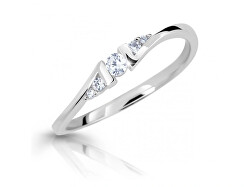 Okouzlující prsten z bílého zlata se zirkony Z6720-3054-10-X-2