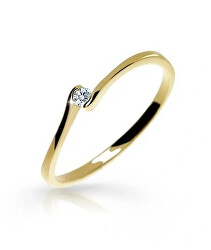 Zásnubný prsteň zo žltého zlata Z6727-2947-X-1