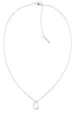 Elegantní ocelový náhrdelník s kapičkou Sculptured Drops 35000083