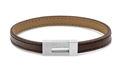 Bracciale da uomo in pelle marrone Exposed 35100021