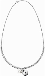 Luxusní ocelový náhrdelník s perlou Bubbly KJ9RMJ040300