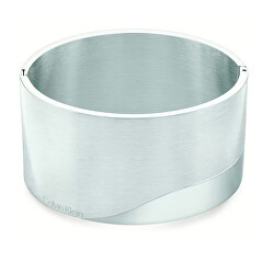 Bracciale rigido massiccio in acciaio Minimal Circular 35000146