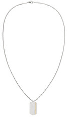 Moderný oceľový bicolor náhrdelník Iconic Id 35000064