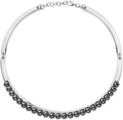 Ocelový náhrdelník s perličkami Circling KJAKMJ040100