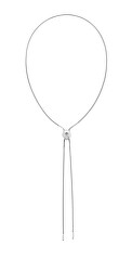 Elegantní náhrdelník s posuvným zapínáním Sculptured Bubbles 35000808