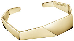 Bracciale aperto placcato oro Origami KJATJF10010