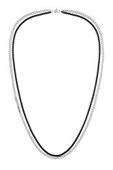 Dvojitý oceľový bicolor náhrdelník Industrial Hardware 35000565