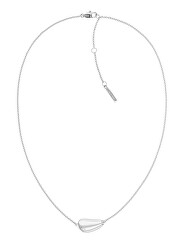 Slušivý náhrdelník z oceli Elongated Drops 35000600