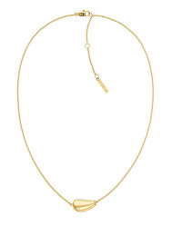 Pozlacený náhrdelník pro ženy Elongated Drops 35000601