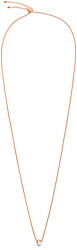 Růžově pozlacený náhrdelník s třpytivým přívěskem Brilliant KJ8YPN140200