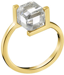 Anello placcato in oro con cubetto KJ3HJR1401