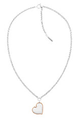 Romantický bicolor náhrdelník z oceli Captivate 35000293