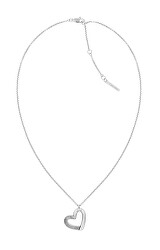 Slušivý ocelový náhrdelník se srdíčkem Minimalist Hearts 35000384