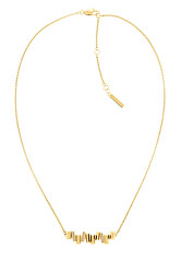 Schicke vergoldete Halskette mit Kristallen Luster 35000229