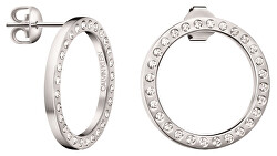 Třpytivé ocelové náušnice KJ06ME040200