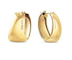 Elegantní pozlacené náušnice Modern Purity 35000832