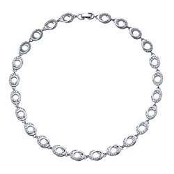 Luxuriöse Halskette mit Kristallen Orbita 12210.R