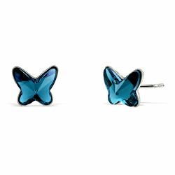 Schöne silberne Ohrringe Schmetterling 40337.DBL.S