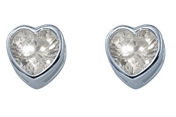 Romantické stříbrné náušnice s krystaly 40527.S