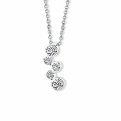 Slušivý náhrdelník s čirými krystaly Cathy Bubble 3264.CRY.R