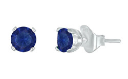 Stříbrné pecky s modrým krystalem Feel 42270.BLU.S