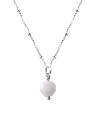 Něžný přívěsek s pravou perlou + stříbrný řetízek zdarma