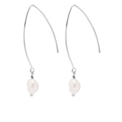 Orecchini in argento con perle vere Sea Pearl Dropper Earrings