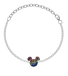 Játékos ezüst karkötő Mickey Mouse BS00025SRML-S