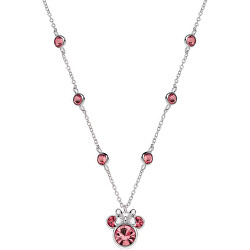 Krásný stříbrný náhrdelník Minnie Mouse s krystaly NS00045SRUL-157.CS