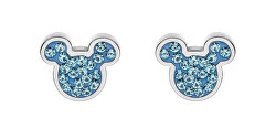 Affascinanti orecchini a lobo in acciaio con zirconi Mickey Mouse E600178RQL-B.CS
