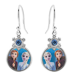 Pôvabné visiace náušnice Anna a Elsa Frozen ES00018SRML.CS