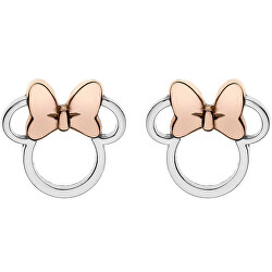Eleganti orecchini in argento bicolore Minnie Mouse E901880TL