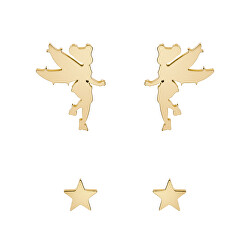 Set elegant de cercei placați cu aur Tinker Bell S600148YL-B.CS