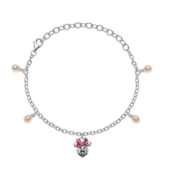 Elegante bracciale in argento Minnie Mouse BS00001SMAL-5.CS