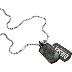 Moderní ocelový náhrdelník psí známky DX1327040