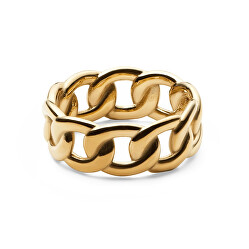 Moderní pozlacený prsten Chunky Chain DW004008