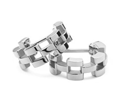 Módní kruhové náušnice z oceli 3-Link DW00401019
